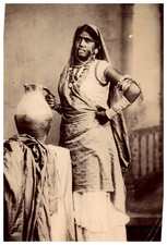 Trinidad and Tobago, Portrait of an East Indian Woman Vintage Albums Print Ti picture