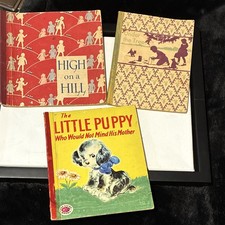 Vintage 1940s -  Illustrated Children’s Reading Books - set of 3 picture