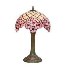 Tiffany Style Stained Glass Table Lamp 12 Inches Cherry Blossom picture