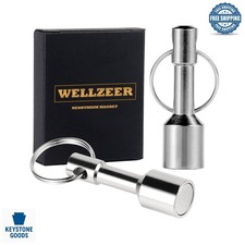 2-Pack Neodymium Keychain Magnets for Jewelry & Metal Testing picture