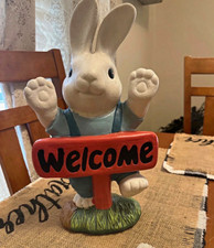 Adorable Hand Painted Resin Rabbit picture
