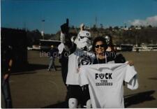 RAIDERS FANS Rude T Shirts FOUND PHOTOGRAPH Color Snapshot VINTAGE 04 12 V picture