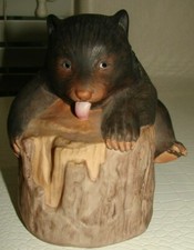 Vintage Roslyn Carren Brown bear large figurine~ Extremely rare~ picture