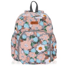 Hanfetch Yarn Storage Organizer Knitting Bag Backpack Large Size Flower-Grey picture