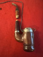 Vintage Austrian-German Hunting Pipe - Horses Head - Ornate - Missing sleeve picture