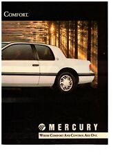 Mercury Cougar Pulse Quickening Comfort Double Page Vintage 1990 Print Ad picture