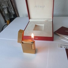 Vintage ST Dupont Ligne 1 Lighter Gold W/ Original Box and Papers picture
