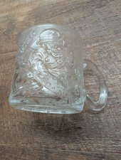 1995 Batman Forever McDonald's The Riddler Glass Cup Mug Embossed DC Comics  picture