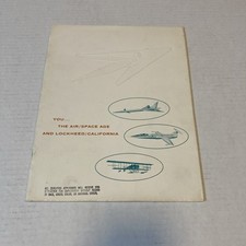VTG Lockheed California Division recruiting Brochure 60s mid century design picture