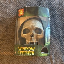 2008 GEMMY SKULL WINDOW LEECHER LIGHT UP Sealed NIB *Try Me Button Not Working* picture