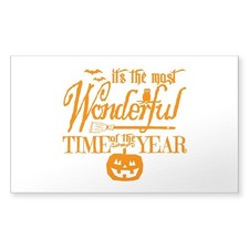 CafePress Most Wonderful (Orange) Rectangle Bumper Sticker Car Decal (947944285) picture