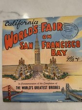 1939 San Francisco Worlds Fair Foldout Postcards picture