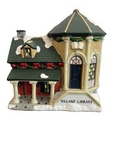 Vintage Dickens Collectibles Victorian Series Village Library Rare picture