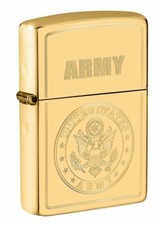 Zippo Windproof Lighter With Engraved U.S. Army Seal, 49314, New In Box picture