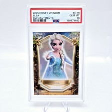 2025 Topps Disney Wonder Elsa #E16 PSA 10 Enchantments Case Hit picture