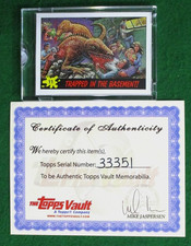 TOPPS VAULT DINOSAURS ATTACK  PROOF CARD NO.11 TRAPPED IN THE BASEMENT picture
