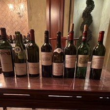Assorted Collectible Lot of Multiple Green Glass Wine Bottles picture