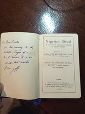 1956 Nigerian Ritual as taught in Emulation Lodge   Freemasonry masonic/723 picture