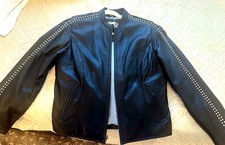 Harley Davidson Women's Leather Jacket SW Small Studded Moto An American Legend picture