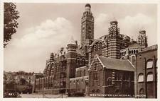 Postcard England: RPPC Westminster Cathedral, London picture