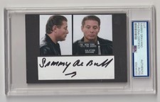 Sammy The Bull Gravano Signed Custom Display PSA/DNA Authentic Slabbed Mafia picture