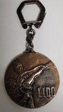 Vintage 1946-1966 Lido De Paris Anniversaire Commemorative Cabaret Keychain picture