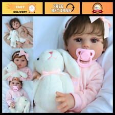 SCOM Realistic Reborn Baby Dolls - 18 Inch Baby Girl with Full Vinyl Body picture