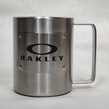 Rare Oakley Stainless Steel Mug Metal Promotional 2016 Coffee Very Hard to Find picture