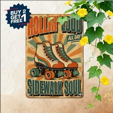 Street Skating Tin Sign Retro Action Sports Metal Plaque Room Decor picture