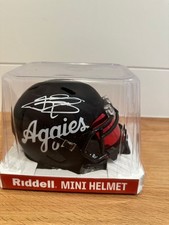 Johnny Manziel Signed Texas A&M Aggies Riddell Mini Helmet — Beckett Witness COA picture