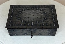 Antique German Arts Crafts Hammered Metal Box By Hugo Berger (Goberg) Vienna picture
