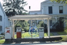 BRADLEY'S MOBIL GAS STATION MAIN STREET FRANKLIN NEW YORK 197 4X6 POSTCARD PHOTO picture
