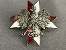 1915 Original WWII Polish 1st Krechowiecki Lancers Regiment Badge Medal picture