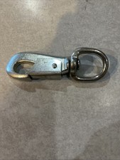 Antique North & Judd Square Brand Cast Iron Swivel Eye Bull Snap Hook picture