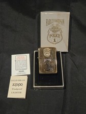 Harley Davidson Police Zippo 1994 - Brand New w/ Box Unfired Fast  picture