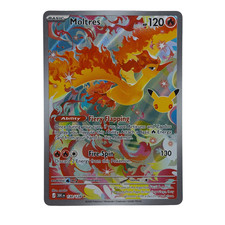 Pokemon TCG: Moltres 130/128 Illustration Rare IR 30th Anniversary NM picture