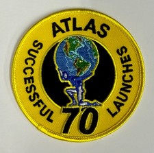 Vintage 1960s Convair ATLAS 70 Successful Launches Rocket Patch Mint 4