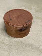 Vintage Wooden Bentwood Pantry Box with Lid. Farmhouse core. picture
