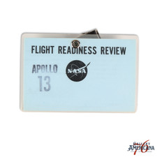 1970 NASA Apollo 13 Flight Readiness Review Badge Rare #13 Space Memorabilia picture