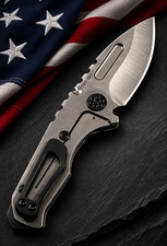 Medford Knife & Tool Micro T MagnaCut Titanium Frame Lock Drop Point picture