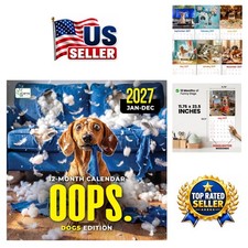 2027 Funny Dog Wall Calendar - Hilarious Mischiefs for Daily Smiles picture