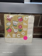 Vintage * 1960s * ABC Party Napkins * Pack Of 20 * Alphabet * C.A. Reed Co * USA picture