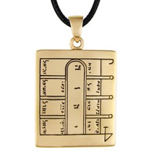 First Pentacle of the Moon Pendant - Bronze King Solomon Magic Talisman Necklace picture