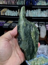 528g Nephrite Jade Rough Raw Stone Specimen  6x2x1.2