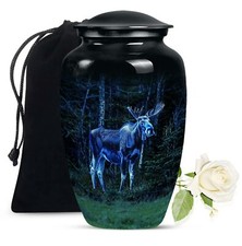 Moose Walking Dad Urn Urns For Husbands Ashes 10 Inch picture
