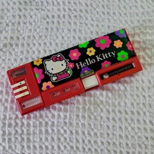 Vintage 1992 Sanrio Hello Kitty Transformer Vinyl Pencil Case - Made in Taiwan picture