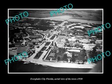 Everglades City Florida Aerial View Of Town c1930 Old Large Historic Photo picture