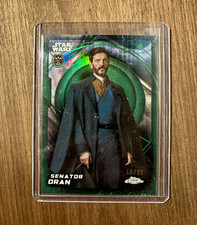 Topps 2023 Chrome Star Wars Andor Senator Oran #41 Green Parallel /99 picture