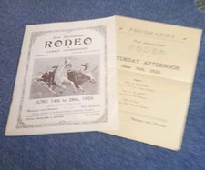 Official programme & Souvenir of First International Rodeo Championships In 1924 picture
