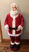 Vintage Gemmy Animated Singing Santa 5 Foot Tall Sings 5 Songs Dances Tested picture